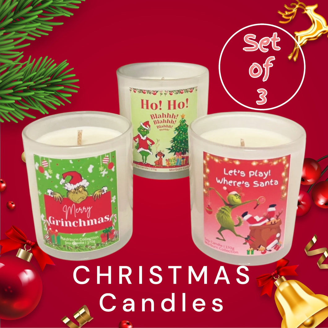 Grinch Collection 3 candle sets
