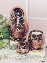 Load image into Gallery viewer, Rose Gold Babushka Doll Candle set
